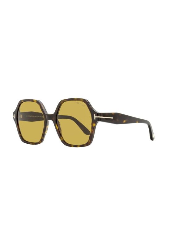 NEW FT1032/S 52E TOM FORD ROMY ECO TF1032 52E WOMEN BROWN GEOMETRIC SUNGLASSES